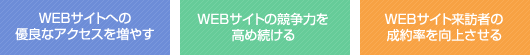 Webプロモーションを成功に導く「3つの鍵」